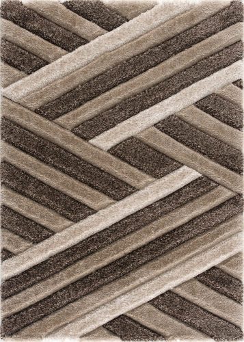 Kiara 3d Shaggy 5cm P302E bézs-barna szőnyeg 60x110 cm