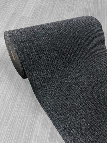 Egyszínű, antracit szennyfogó szőnyeg méterben 100 cm szélességű