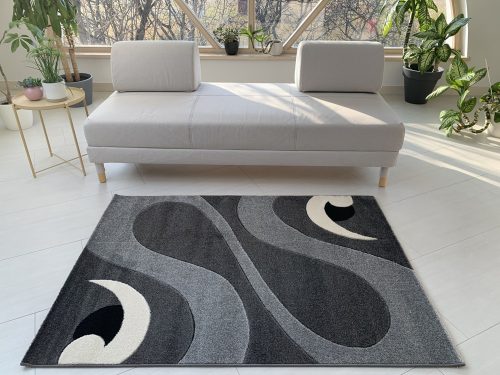 Pearl Szürke Fekete 8246 (grey-black) szőnyeg  80x150