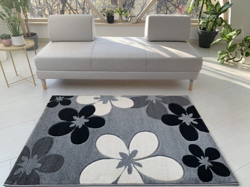 Pearl Szürke virág mintás (Grey) szőnyeg  60x110