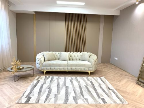 Madrid 8083 design bézs szőnyeg 80 cm-es szett