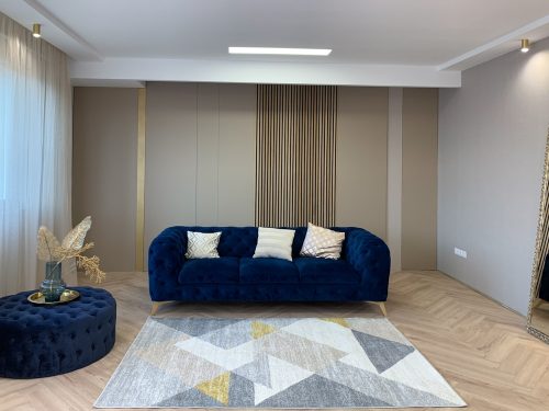 Madrid 2399 design sárga szőnyeg 60 cm-es szett