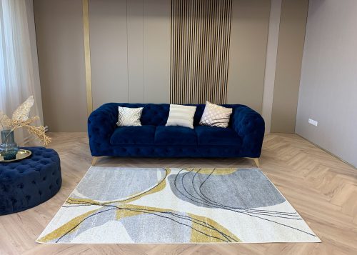 Madrid 5868 design sárga szőnyeg 80 cm-es szett