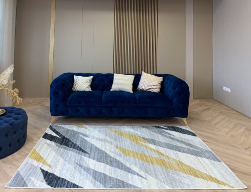 Madrid 6788 design sárga szőnyeg 80 cm-es szett