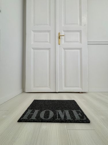 'Home' antracit szennyfogó szőnyeg 40x70 cm